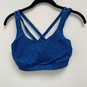 Blue Lululemon Energy Bra
